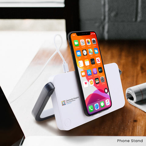 CHI-CHARGE PHONE STAND WITH WARM LIGHT LAMP