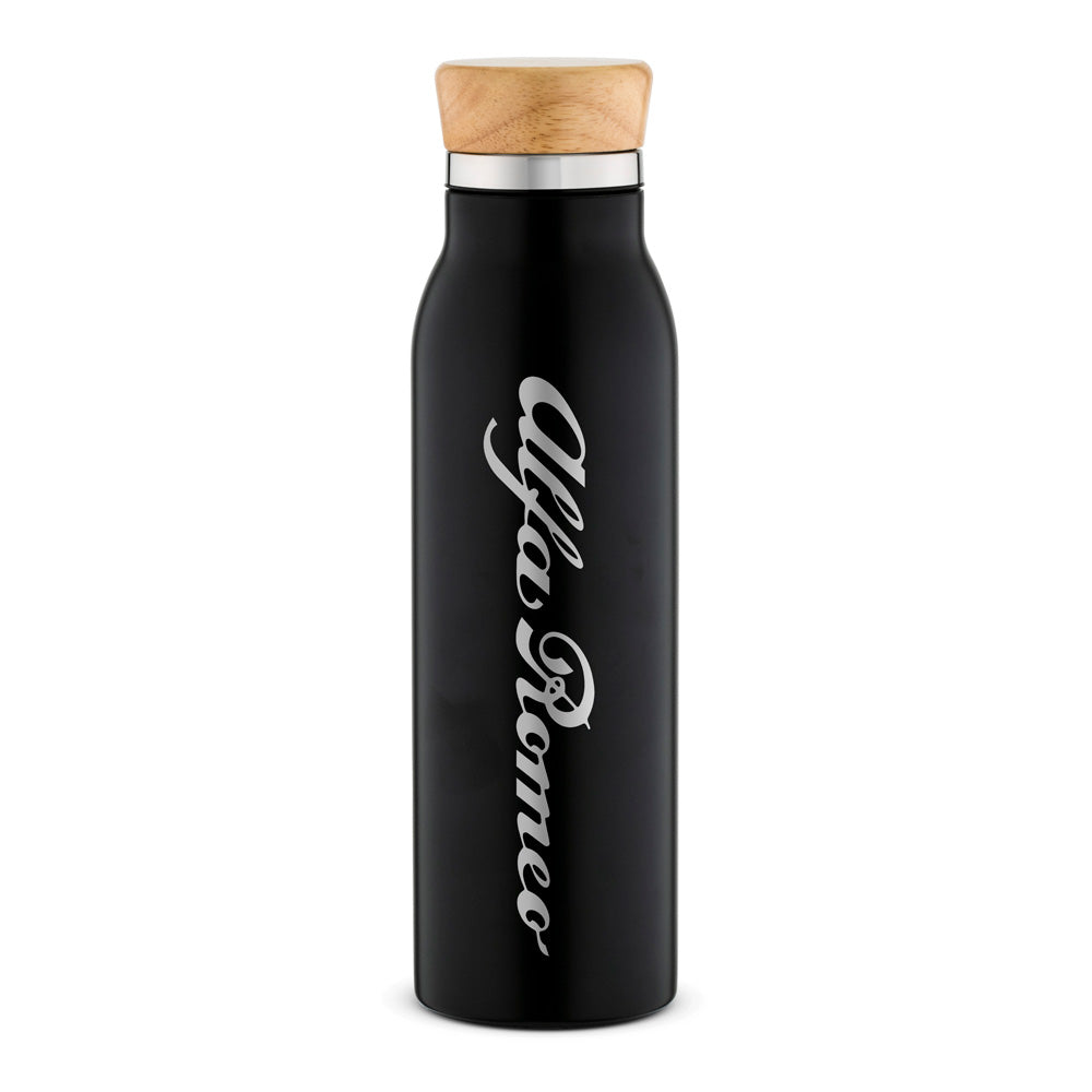 Wellness 30oz Double Wall Stainless Steel Bottle Black