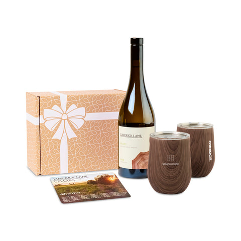 Limerick Lane Cellars Wine & Stemless Gift Set