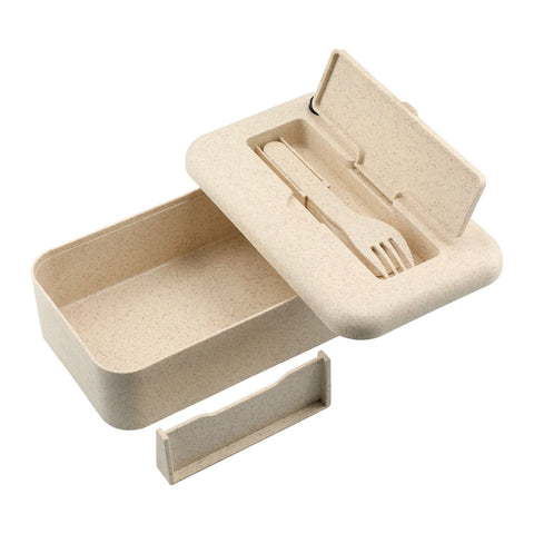 Bamboo Fiber Lunch Box with Utensils