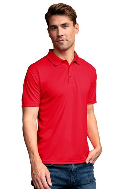 Vansport Omega Solid Mesh Tech Polo InTandem Promotions