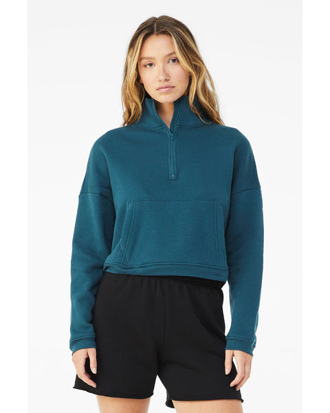 B+C Sponge Fleece 1/2 Zip Pullover Sweatshirt