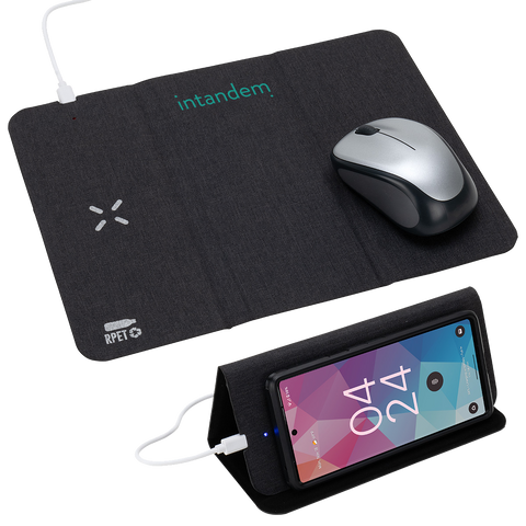 Acadia RPET Mouse Pad with 15W Wireless Charger