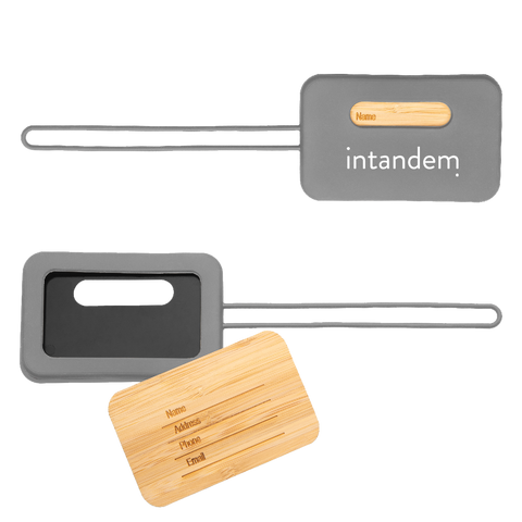 FIRST CLASS BAMBOO & SILICONE LUGGAGE TAG