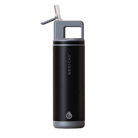 20 oz. GROSCHE® Flip 'N Sip Insulated Straw Water Bottle