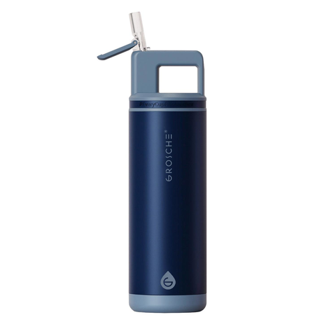 20 oz. GROSCHE® Flip 'N Sip Insulated Straw Water Bottle