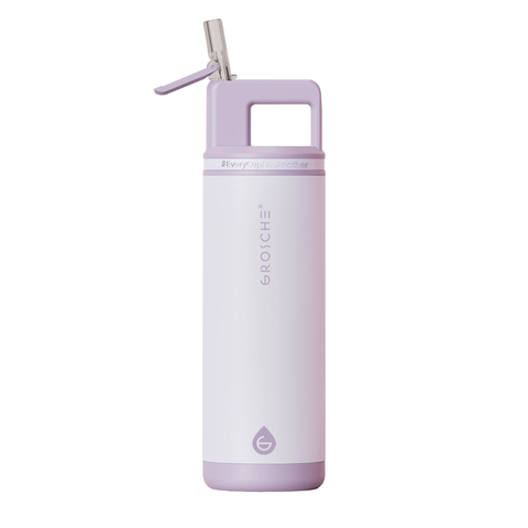 20 oz. GROSCHE® Flip 'N Sip Insulated Straw Water Bottle