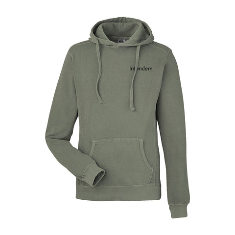 Pigment-Dyed Fleece Hooded Sweatshirt