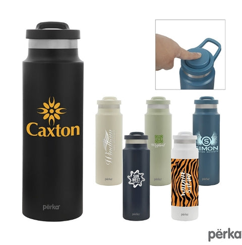 Perka® Monroe 24 oz. Double Wall Recycled Stainless Steel Water Bottle