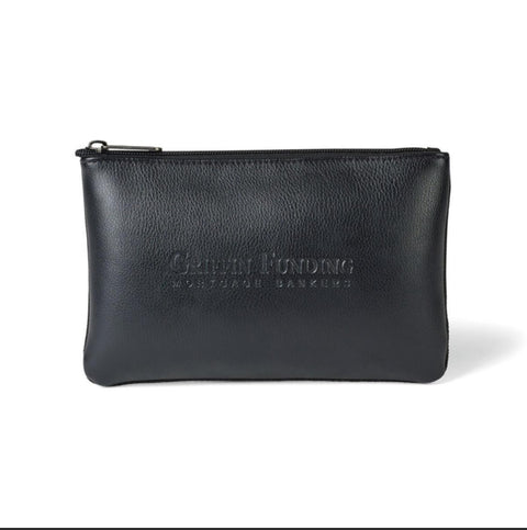 Travis & Wells Leather Zippered Pouch