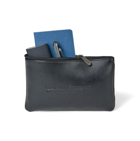 Travis & Wells Leather Zippered Pouch