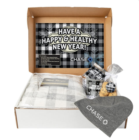 All Bundled Up Gift Set - Blanket/Mug/Hot Chocolate