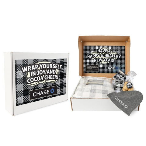 All Bundled Up Gift Set - Blanket/Mug/Hot Chocolate