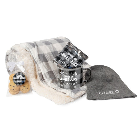 All Bundled Up Gift Set - Blanket/Mug/Hot Chocolate