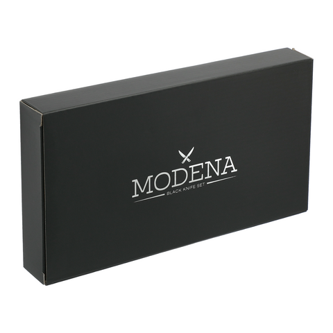Modena Black Knife Set
