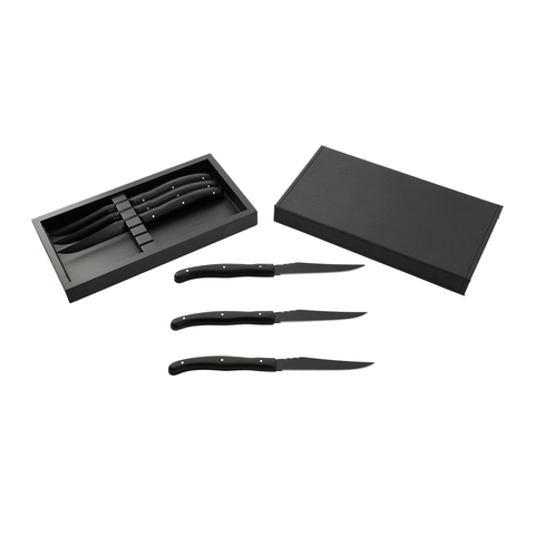 Modena Black Knife Set