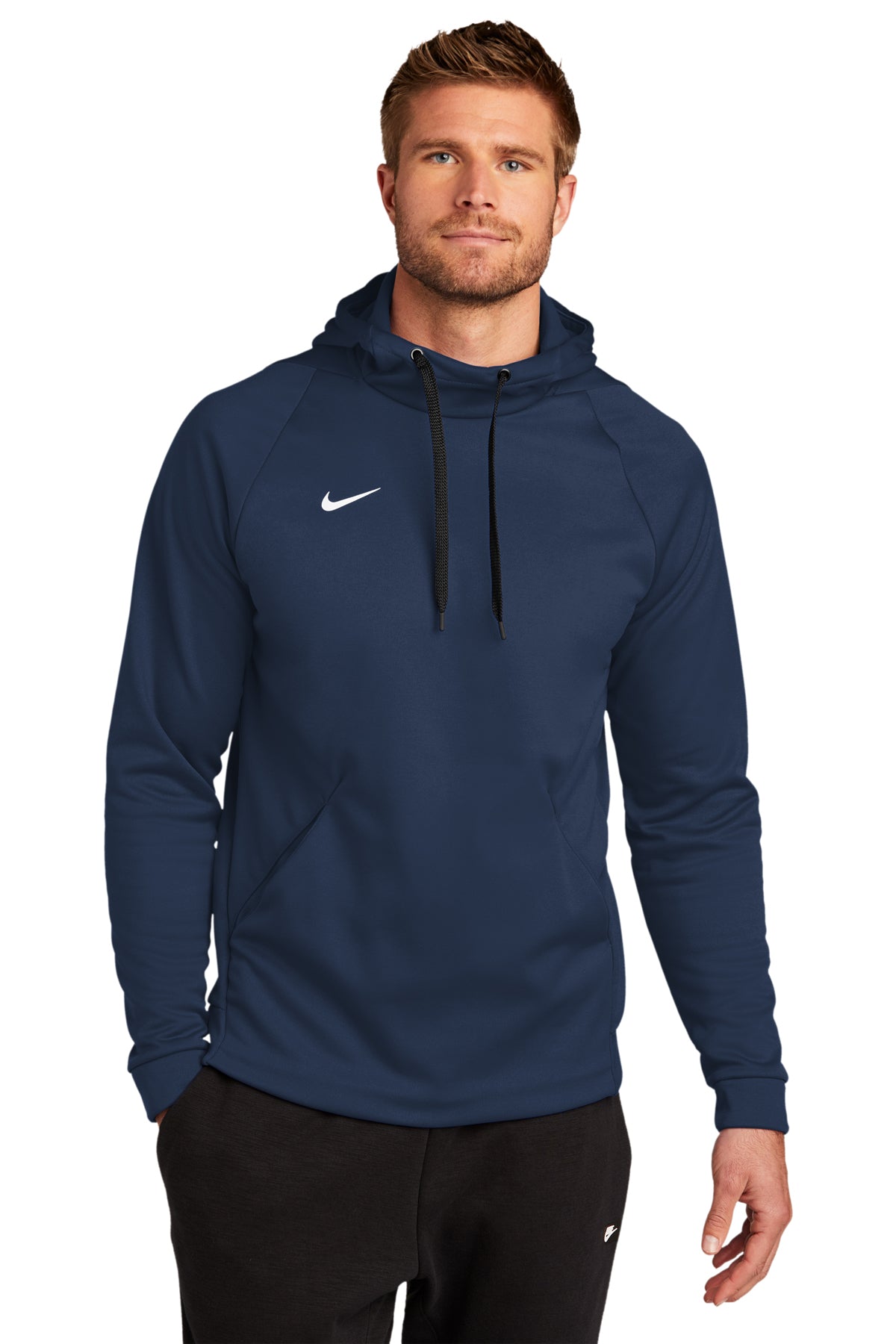 Nike therma best sale grey hoodie