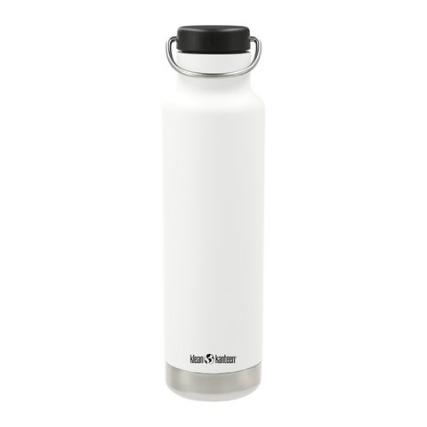 Personalized Klean Kanteen Black 20oz Insulated Water Bottle
