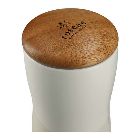 Reno Double Wall Ceramic Tumbler w/Wood Lid 10oz