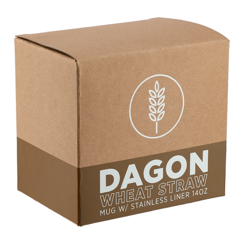 Dagon Wheat Straw Mug w/ Stainless Liner 14oz