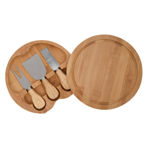 3-PIECE BAMBOO CHEESE SERVER KIT