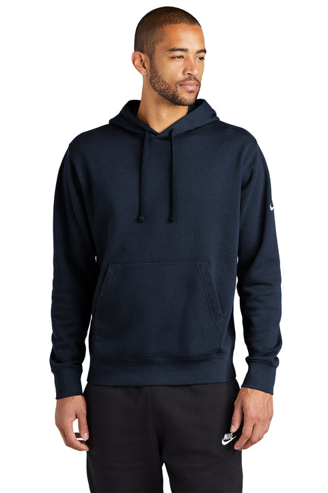 Nike CJ1611 Mens Royal Blue Club Fleece Hooded Sweatshirt Hoodie —