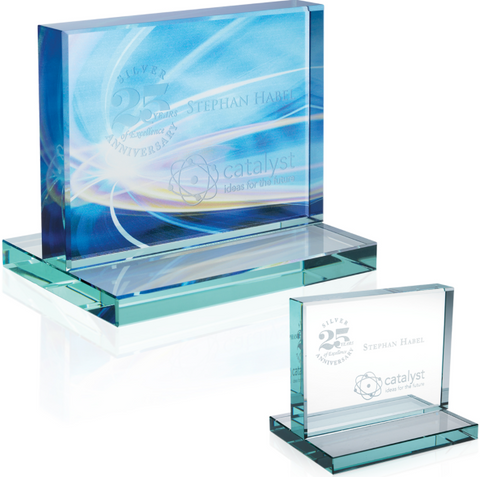 Jade Award with Jade Base—Horizontal—Small