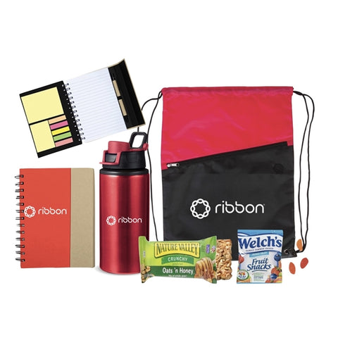 Backpack Set with Notebook Sport Bottle & Snacks