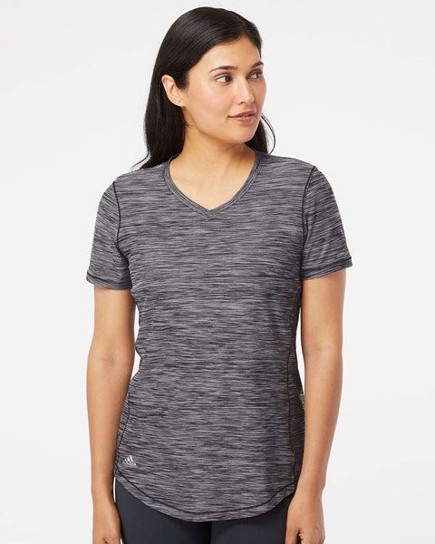 Adidas - Women's Mèlange Tech V-Neck T-Shirt