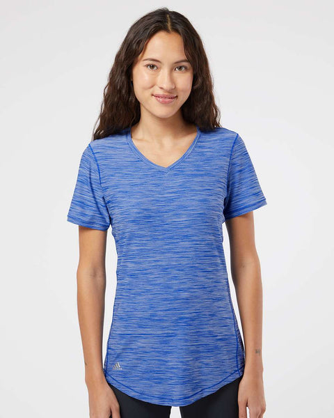 Adidas - Women's Mèlange Tech V-Neck T-Shirt
