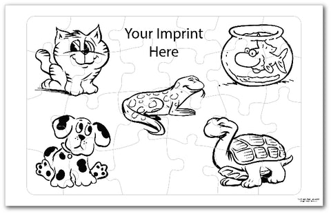 Coloring Tray Puzzle - Pets/Animals