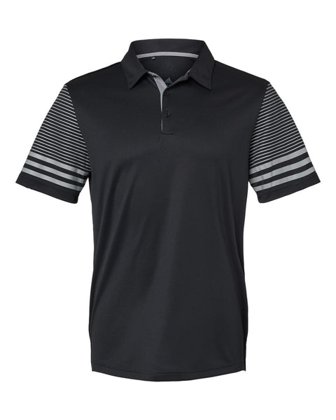 Adidas - Striped Sleeve Polo