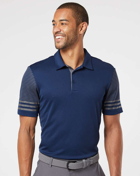 Adidas - Striped Sleeve Polo