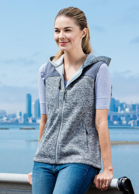 Ladies District Sweater Fleece Vest