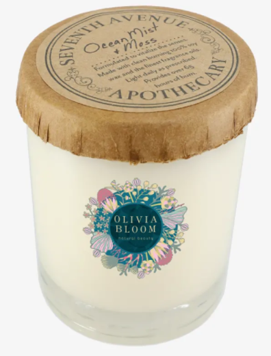 Seventh Avenue Apothecary Ocean Mist and Moss 11 oz Glass Jar Candle