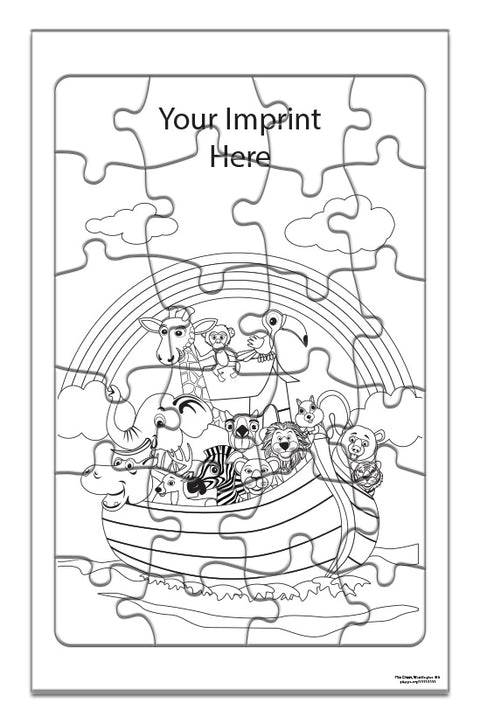 Coloring Tray Puzzle - Noah's Ark