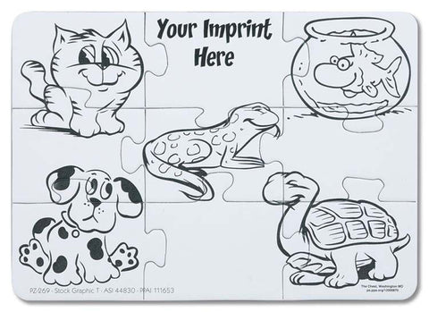 Coloring Puzzles - Stock Graphics - Pets/Animals