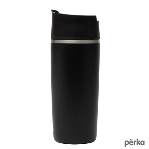 Perka® Macchiato 12 oz. Double Wall Coffee/Tea Press Tumbler