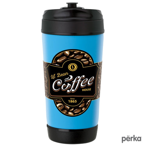 Perka® Hibiscus III 17 oz. Insulated Spill-Proof Mug