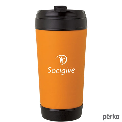 Perka® Hibiscus IV 17 oz. Insulated Spill-Proof Mug