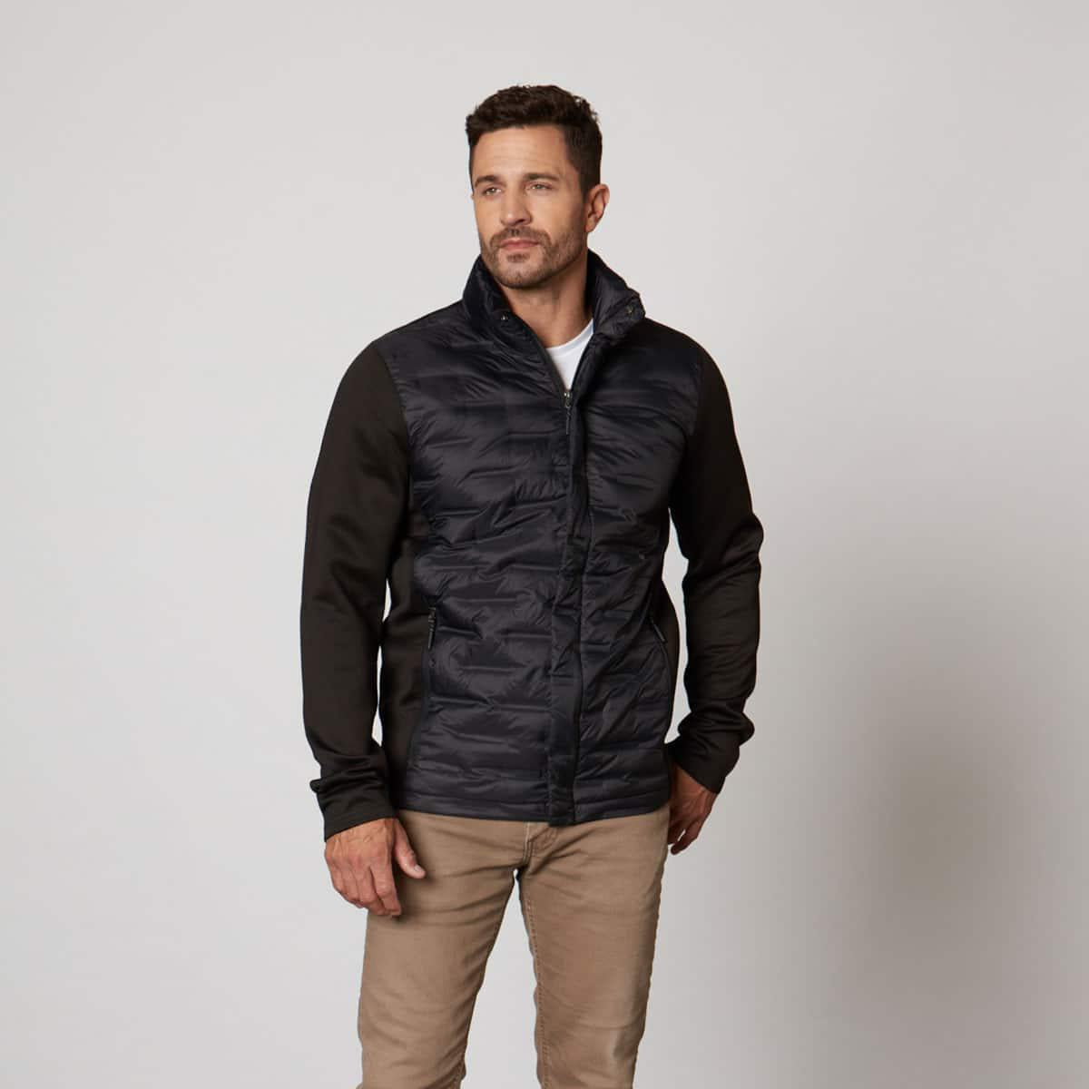 Hybrid shop puffer jacket