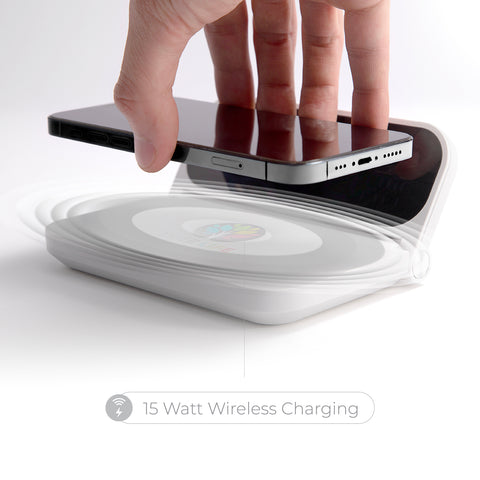 Wireless Charging Digital Clock with Adjustable Screen
