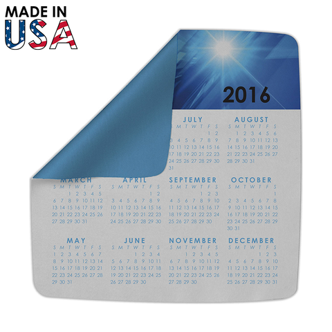 8"X8" Smart Cloth Thin Calendar Microfiber Cleaning Cloth