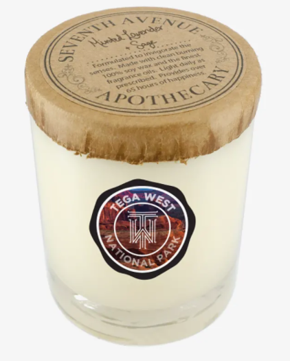 Seventh Avenue Apothecary Minted Lavender and Sage 11 oz Glass Jar Candle