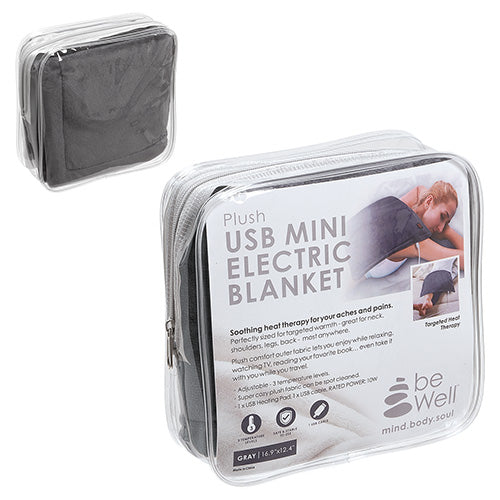 BeWell Plush USB Electric Heating Pad InTandem Promotions