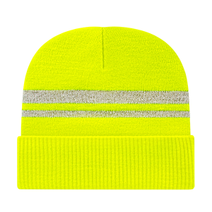 Reflective Knit Cap with Cuff