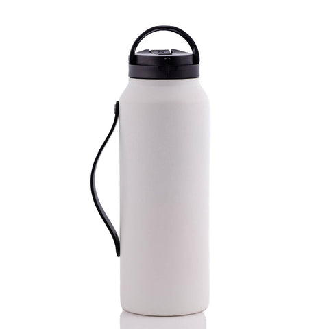 Trendy Daisy Water Bottle Vacuum Insulated Stainless Steel Large Sports  Water Bottles with Straw 32oz Thermal Flask Drinking Bottle for Fitness  Yoga