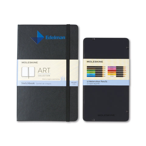 Moleskine® Coloring Kit - Sketchbook and Watercolor Pencils – InTandem  Promotions