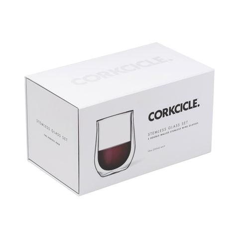 CORKCICLE® Stemless Glass Set (2)