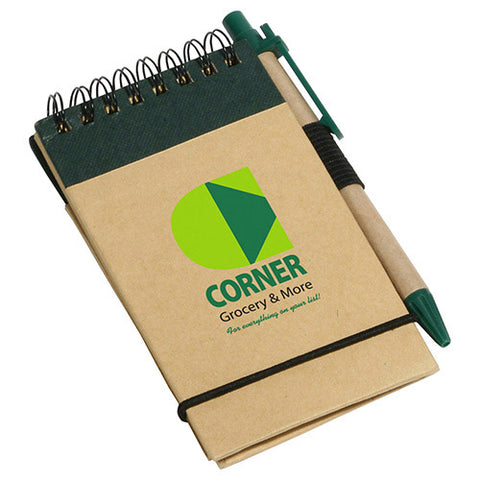Think Green Recycled Notepad & Pen